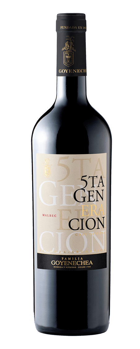 Botella de Quinta Generación Malbec 2022