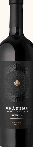 Botella de Unánime Gran Vino Tinto 2018